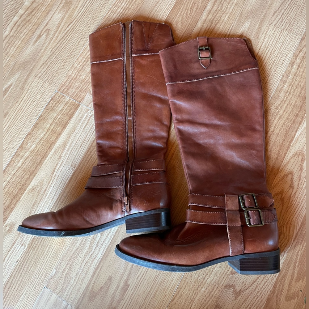 Leather boots